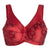 Style 7101 | Brand Printed Full Figure Support Underwire Bra - Red