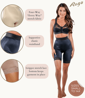Style 518 | 4way Stretch High Waist Long Leg Bike Short "Panty within a Shaper"