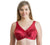 Style 7101 | Brand Printed Full Figure Support Underwire Bra - Red