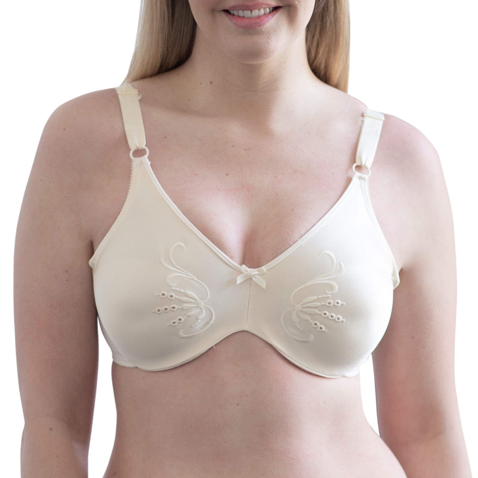 Style 7117 | Full Figure Seamless Underwire Minimizer Bra - Champagne