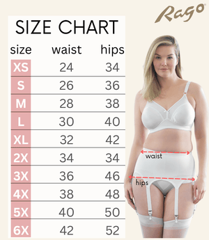 Style 72522 | Garter Belt | Six Metal Garters | Moderate Shaping & Tummy Control