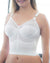 Style 7808 | Embroidered Soft Cup Long Line Bra - White