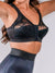 Style 9605 | Front Closure Back Support Bandeau Bra - Black