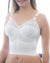 CORTLAND INTIMATES STYLE 7808 - Embroidered Soft Cup Long Line Bra - White