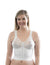 CORTLAND INTIMATES STYLE 9603 - Front Closure Back Support Long Line Bra - White