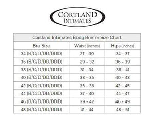 Cortland Intimates Style 8620 - Soft Cup Body Briefer - Black